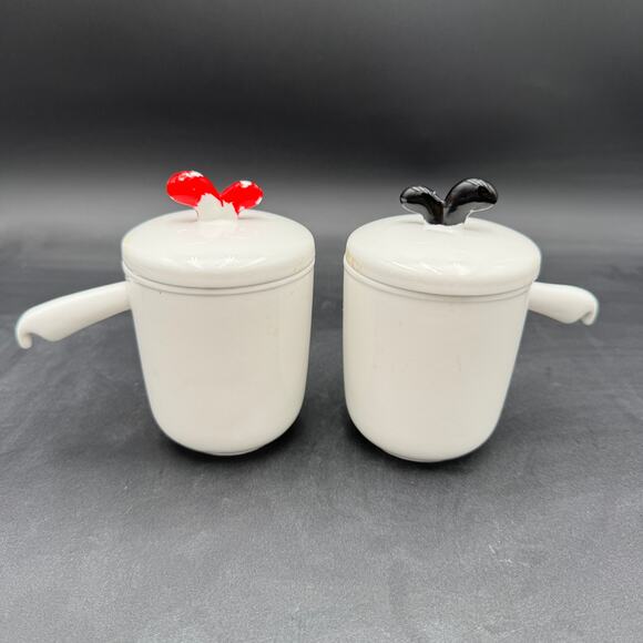 Vintage Zakka Creative Ceramic Couple Coffee Covered Milk Mug Set - Picture 3 of 8